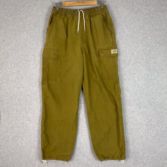 Stussy Pants Mens M (Fits 30x29) Green Work Gear Cargo Pant - Picture 1 of 14